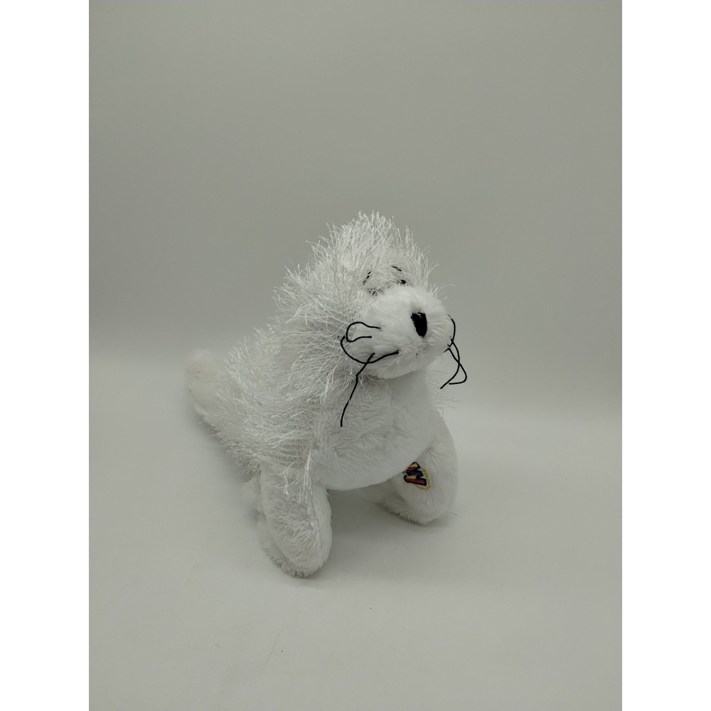 GANZ Webkinz 'Seal' HM023 White Pup *No Code* Plush 10"